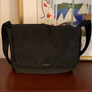 Kate Spade black cross body messenger back
